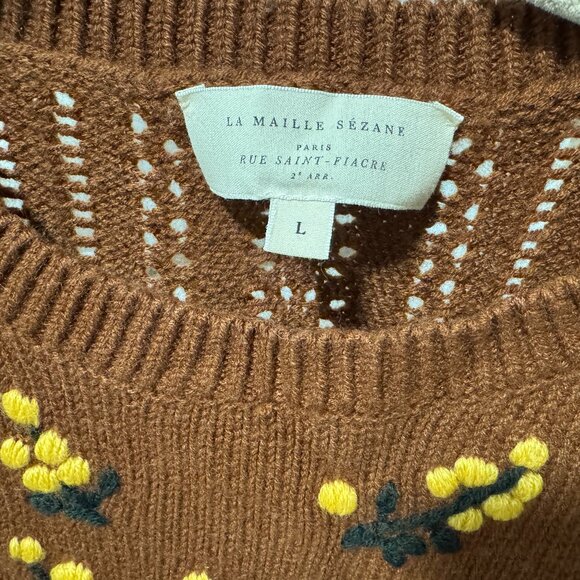 Sezane Gladys Jumper Noisette - Size L - Picture 5 of 8